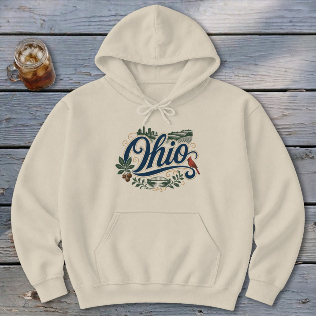Heritage Script Ohio Hoodie
