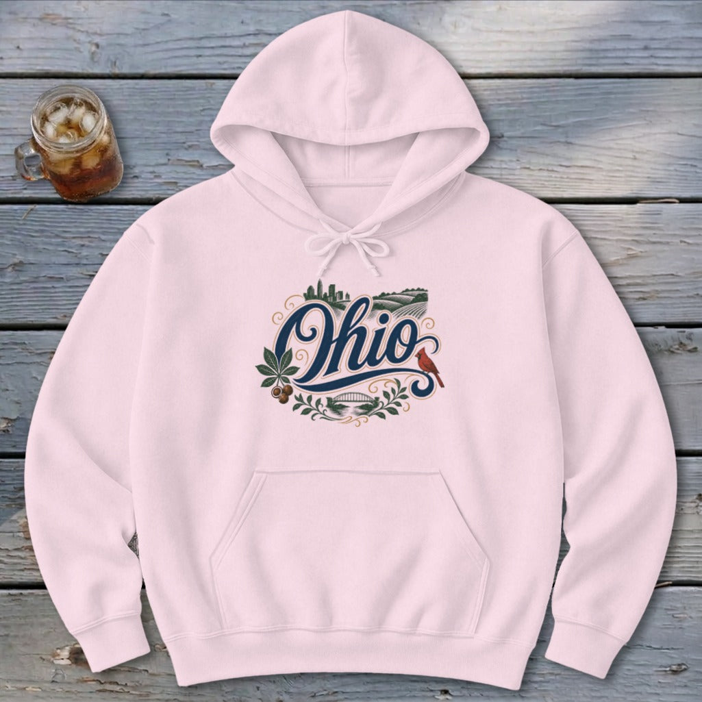 Heritage Script Ohio Hoodie