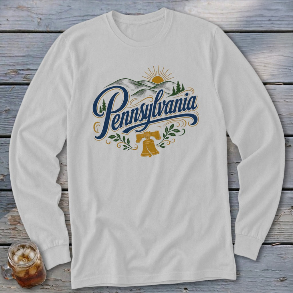 Heritage Script Pennsylvania Long Sleeve Tee
