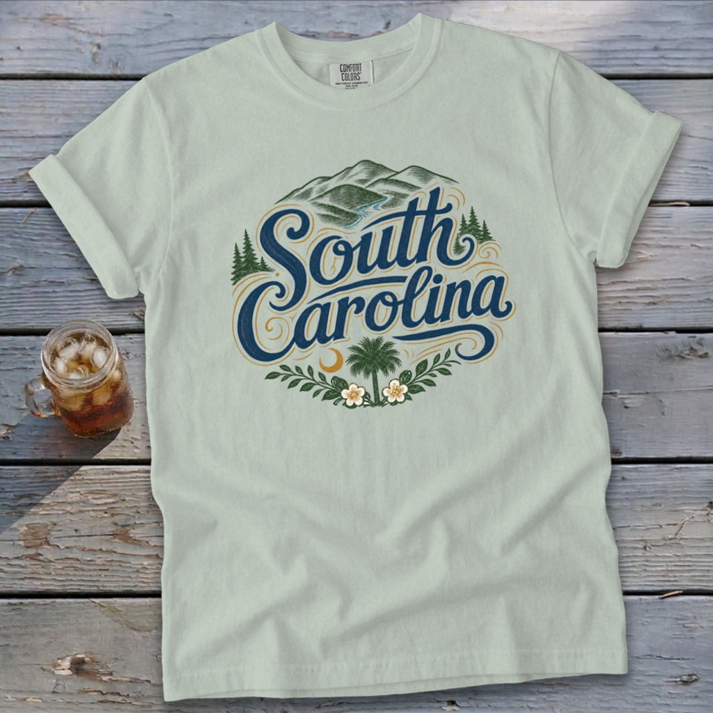 Heritage Script South Carolina Signature Tee
