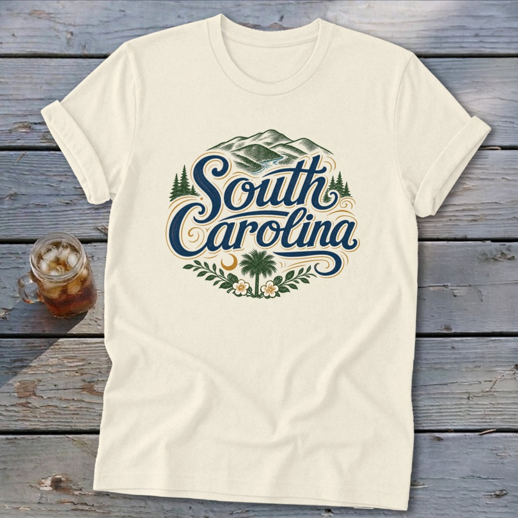 Heritage Script South Carolina Softstyle Tee