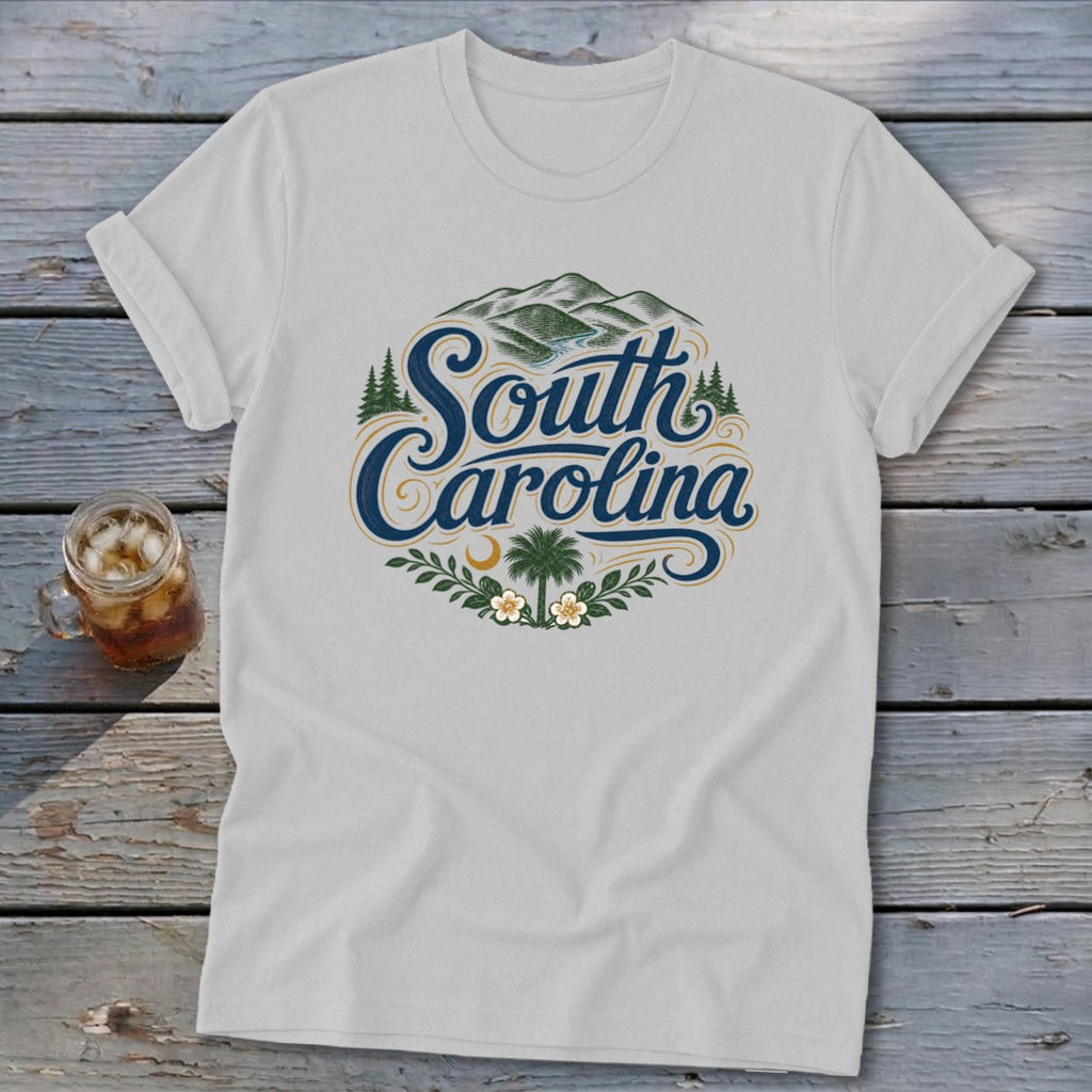 Heritage Script South Carolina Softstyle Tee