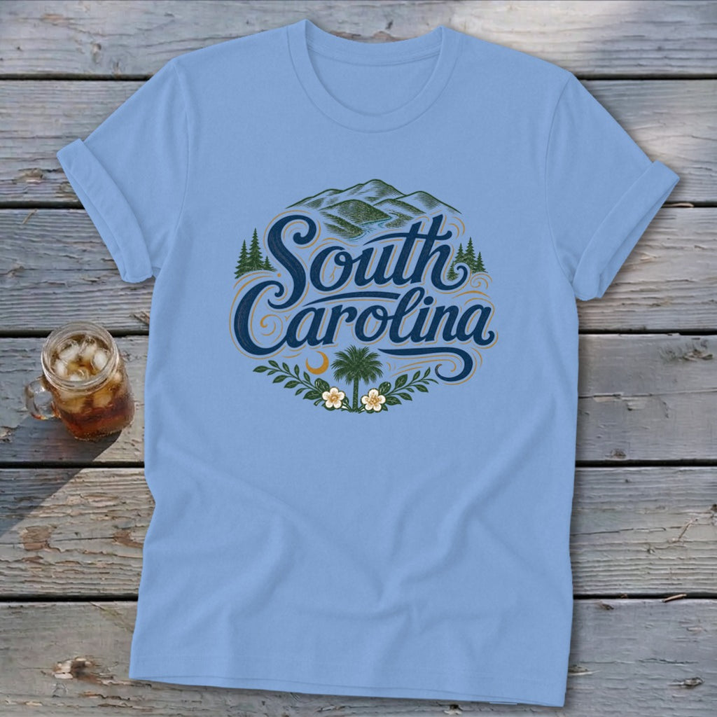 Heritage Script South Carolina Softstyle Tee