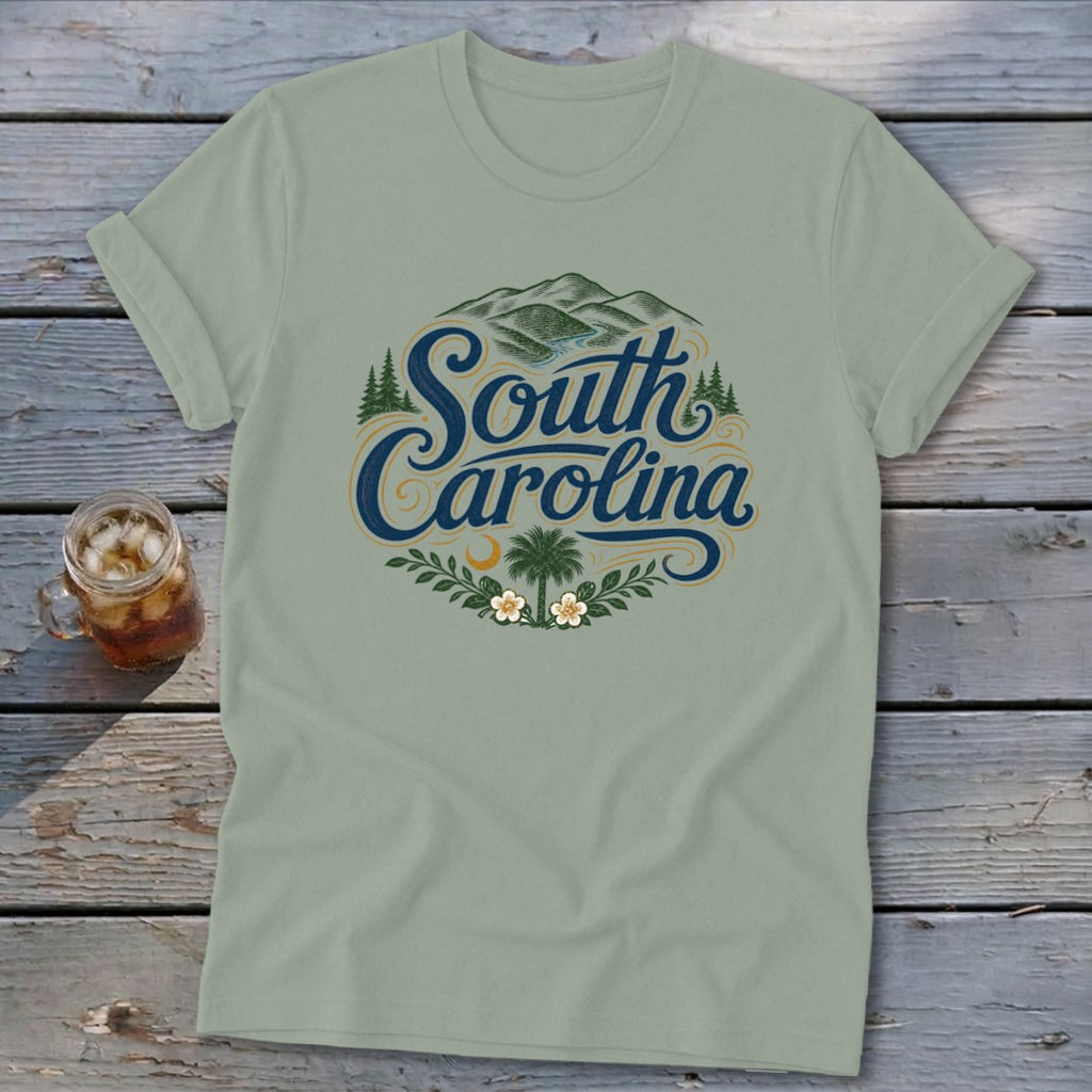 Heritage Script South Carolina Softstyle Tee