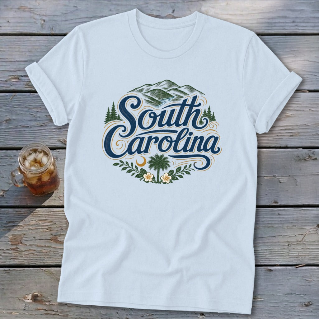 Heritage Script South Carolina Softstyle Tee
