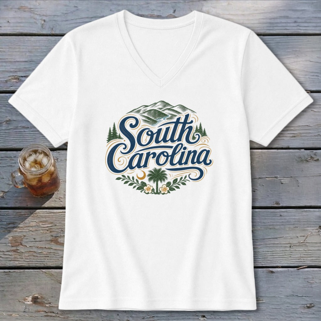 Heritage Script South Carolina V-neck