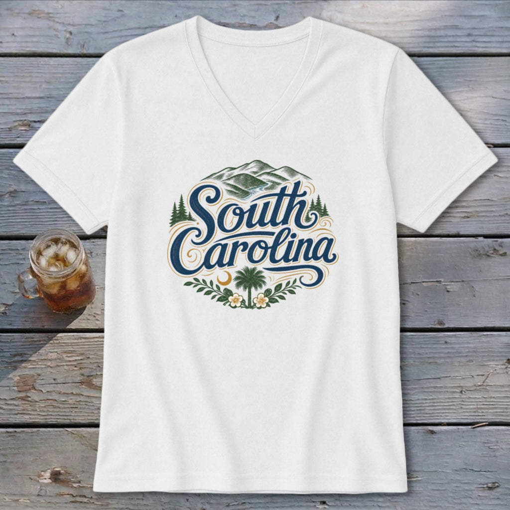 Heritage Script South Carolina V-neck