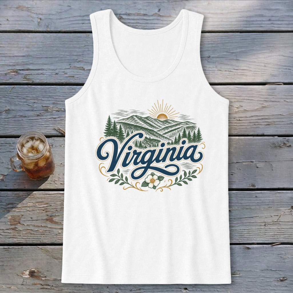 Heritage Script Virginia Tank Top