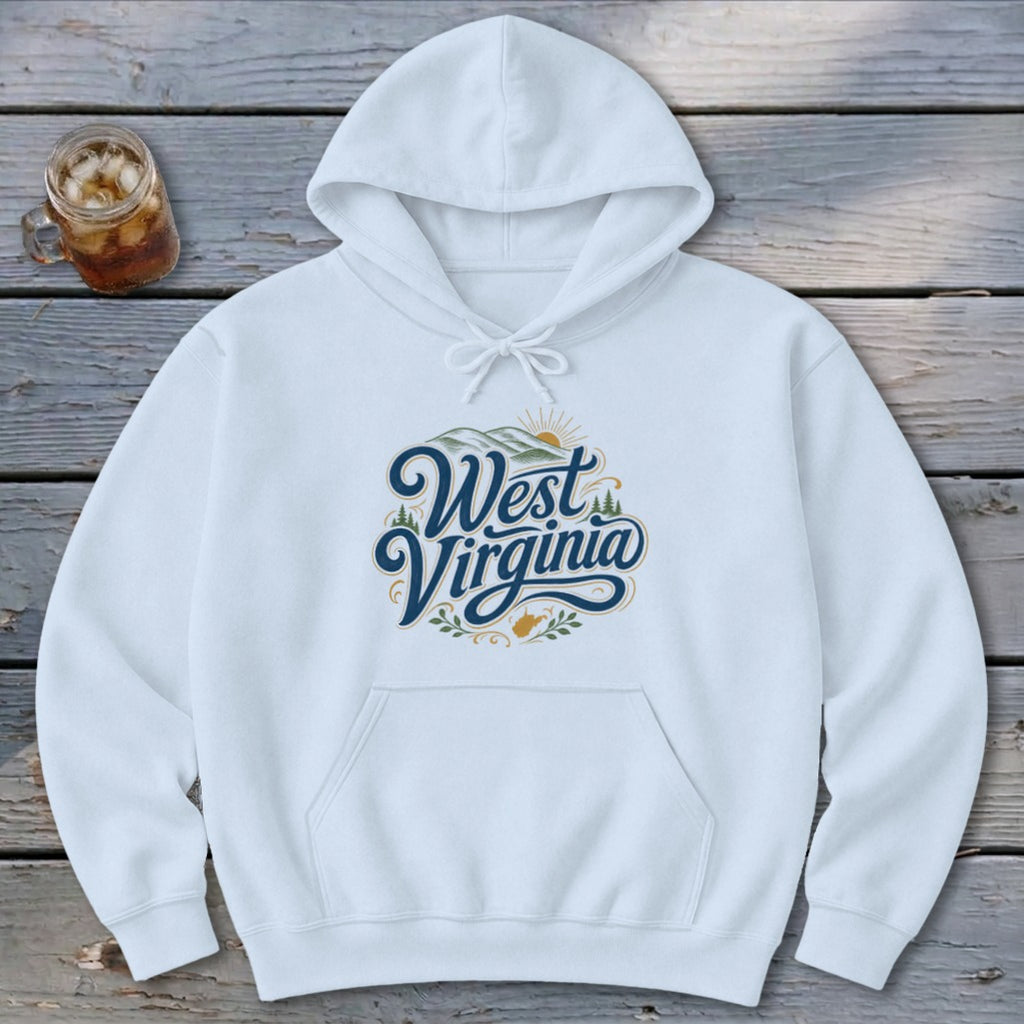 Heritage Script West Virginia Hoodie