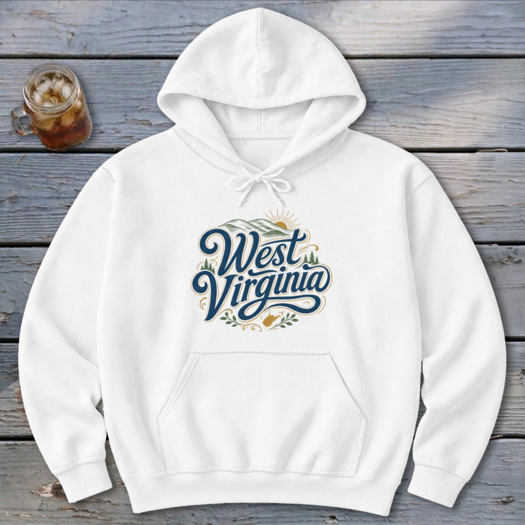 Heritage Script West Virginia Hoodie