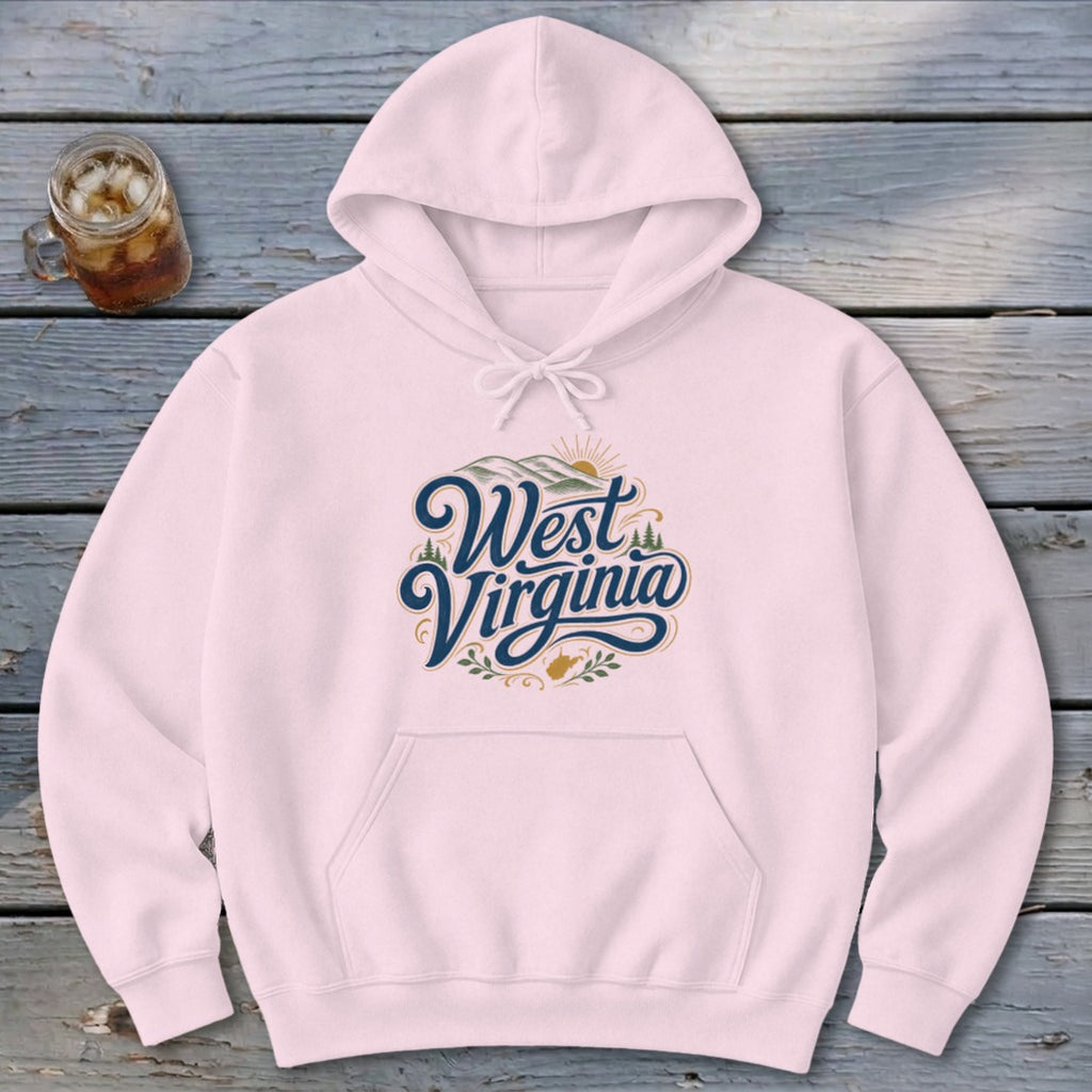 Heritage Script West Virginia Hoodie