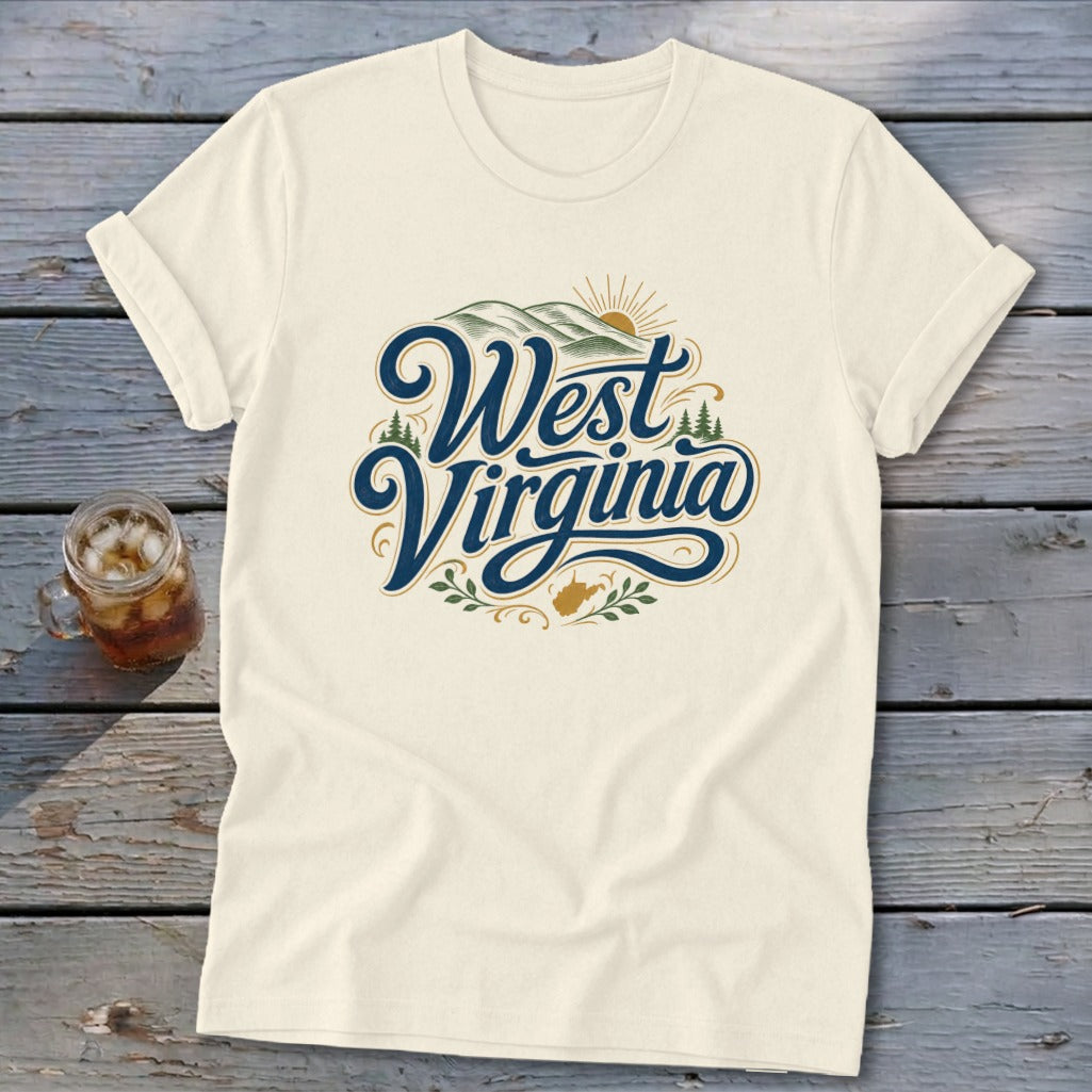 Heritage Script West Virginia Softstyle Tee