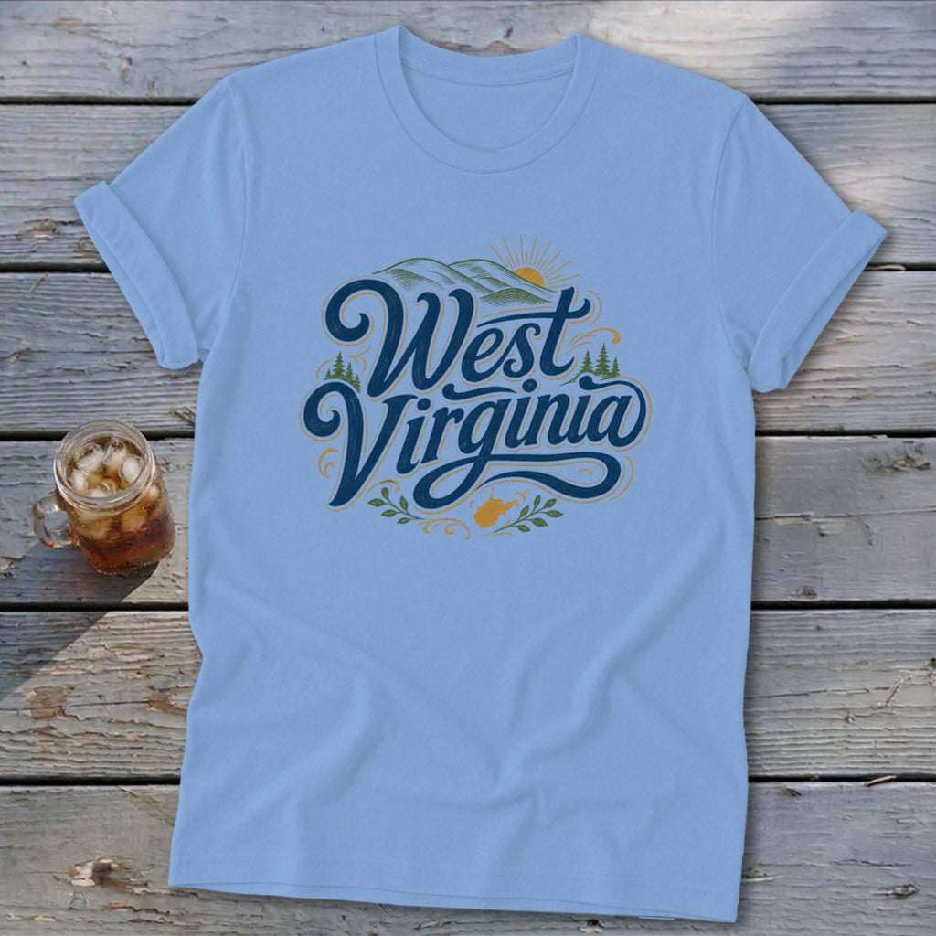 Heritage Script West Virginia Softstyle Tee