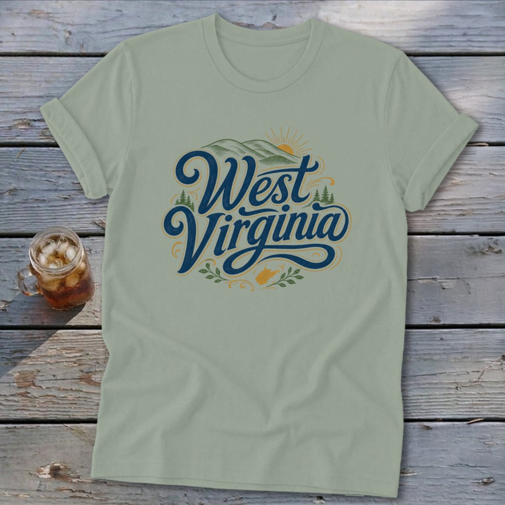 Heritage Script West Virginia Softstyle Tee