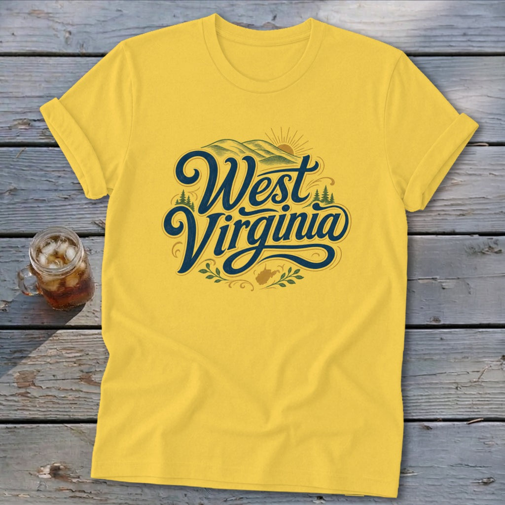Heritage Script West Virginia Softstyle Tee