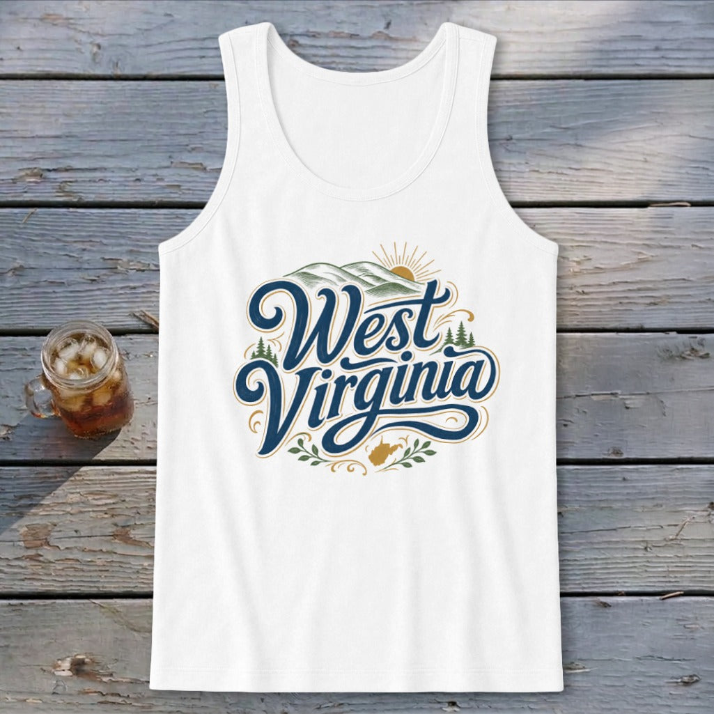 Heritage Script West Virginia Tank Top