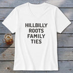 Hillbilly Roots Family Ties V-neck