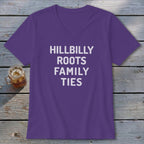 Hillbilly Roots Family Ties V-neck
