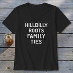 Hillbilly Roots Family Ties V-neck