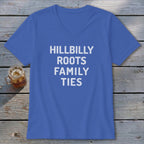 Hillbilly Roots Family Ties V-neck