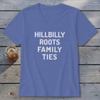 Hillbilly Roots Family Ties V-neck
