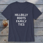 Hillbilly Roots Family Ties V-neck