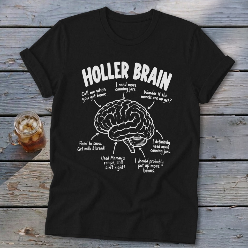 Holler Brain Softstyle Tee