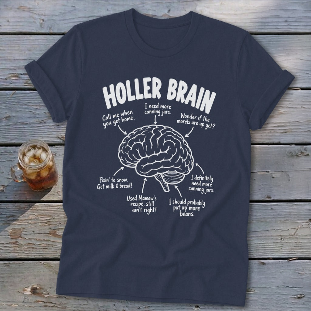 Holler Brain Softstyle Tee