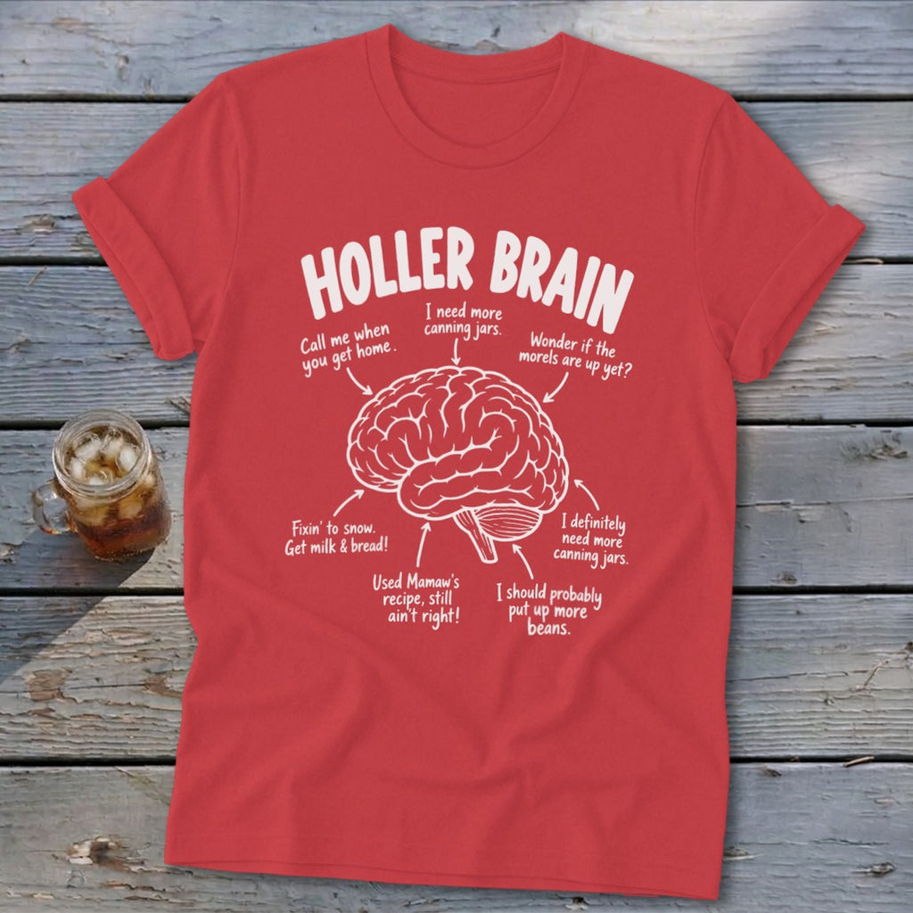 Holler Brain Softstyle Tee