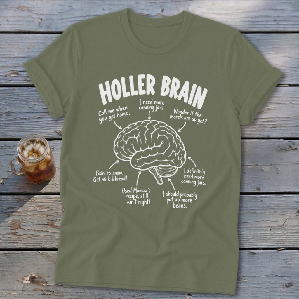 Holler Brain Softstyle Tee