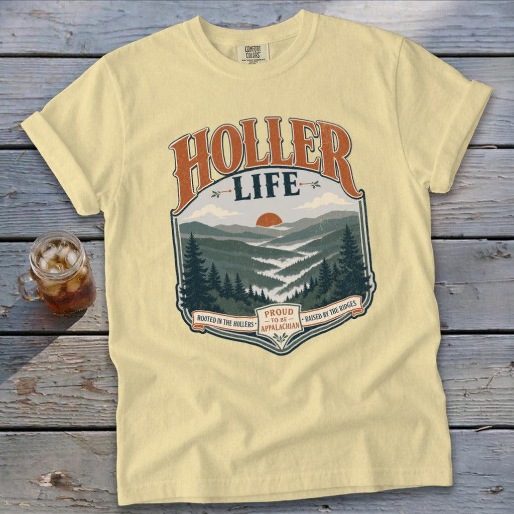 Holler Life Emblem Signature Tee