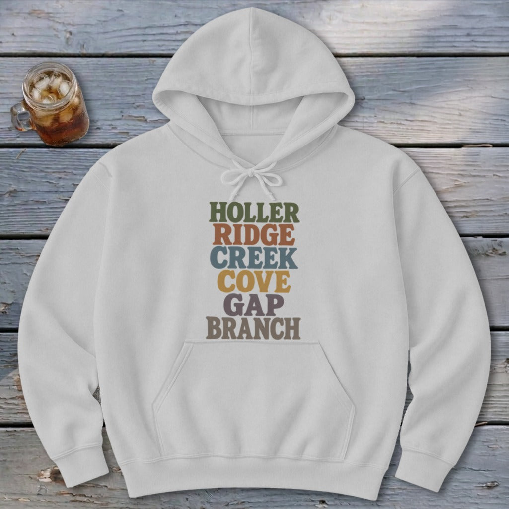 Holler · Ridge · Creek · Cove · Gap · Branch Hoodie
