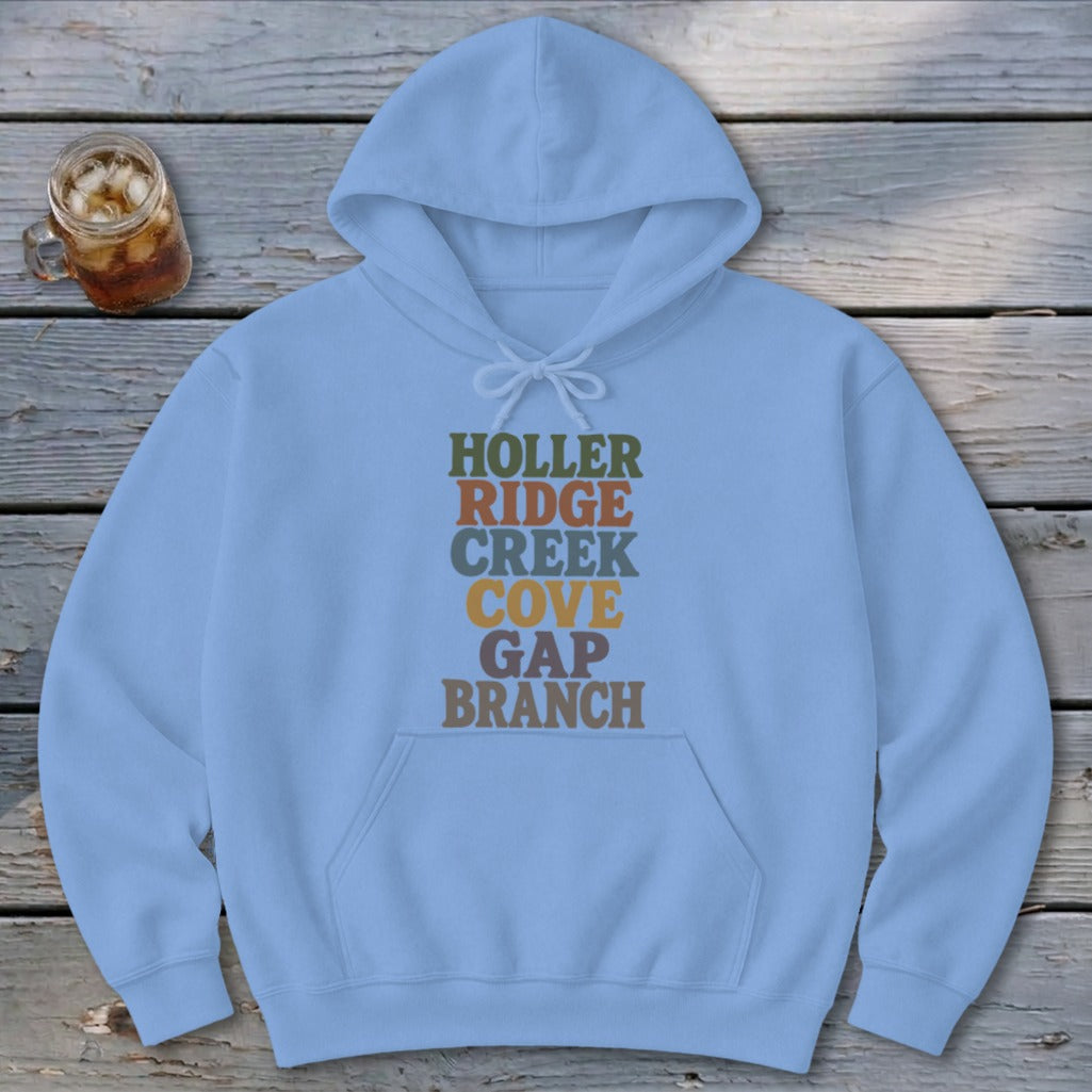 Holler · Ridge · Creek · Cove · Gap · Branch Hoodie