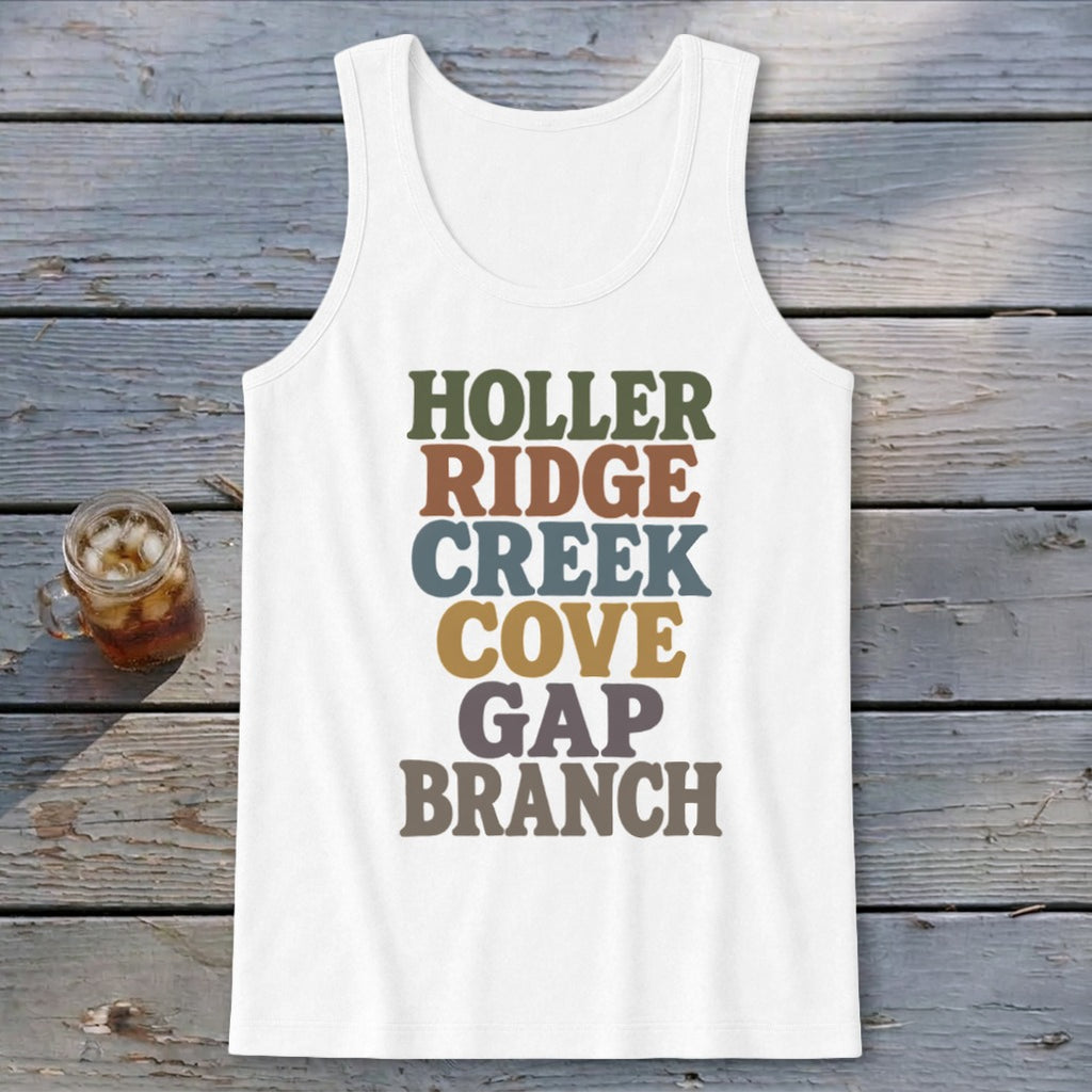 Holler · Ridge · Creek · Cove · Gap · Branch Tank Top