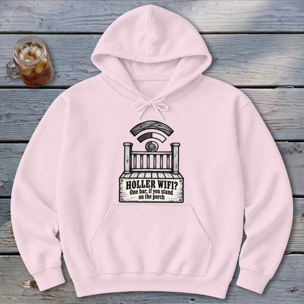 Holler Wifi Porch Hoodie