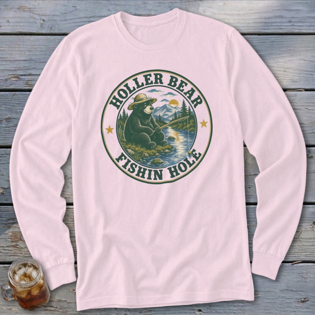 HollerBear Fishin Hole Long Sleeve Tee