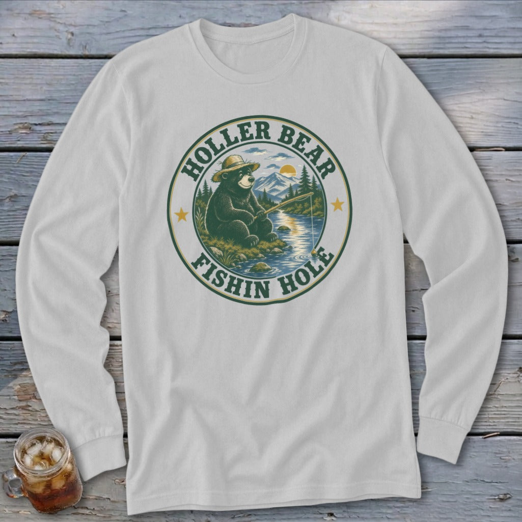 HollerBear Fishin Hole Long Sleeve Tee