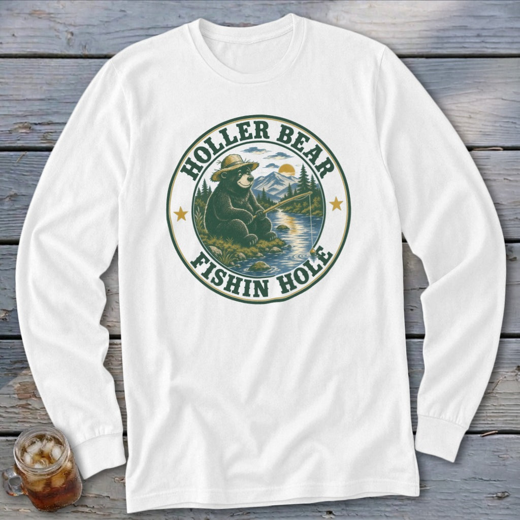 HollerBear Fishin Hole Long Sleeve Tee