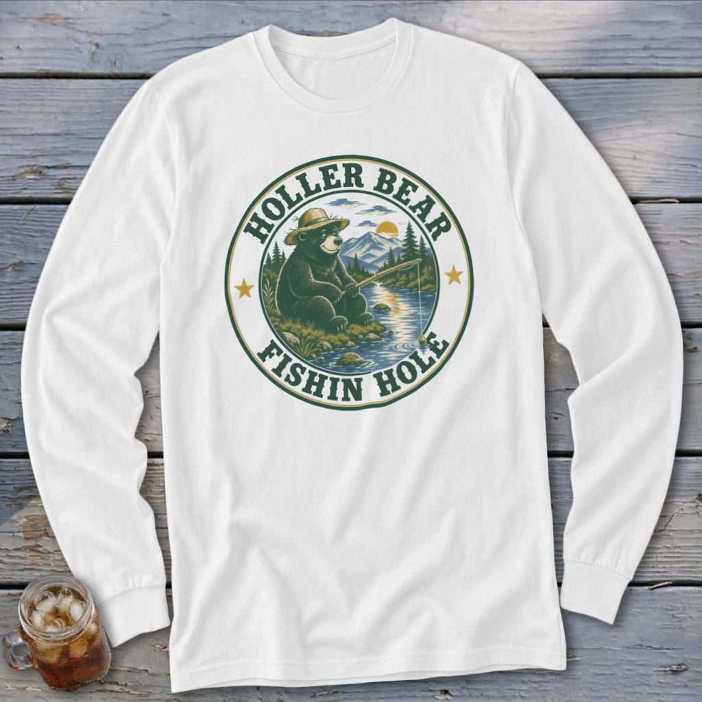 HollerBear Fishin Hole Long Sleeve Tee