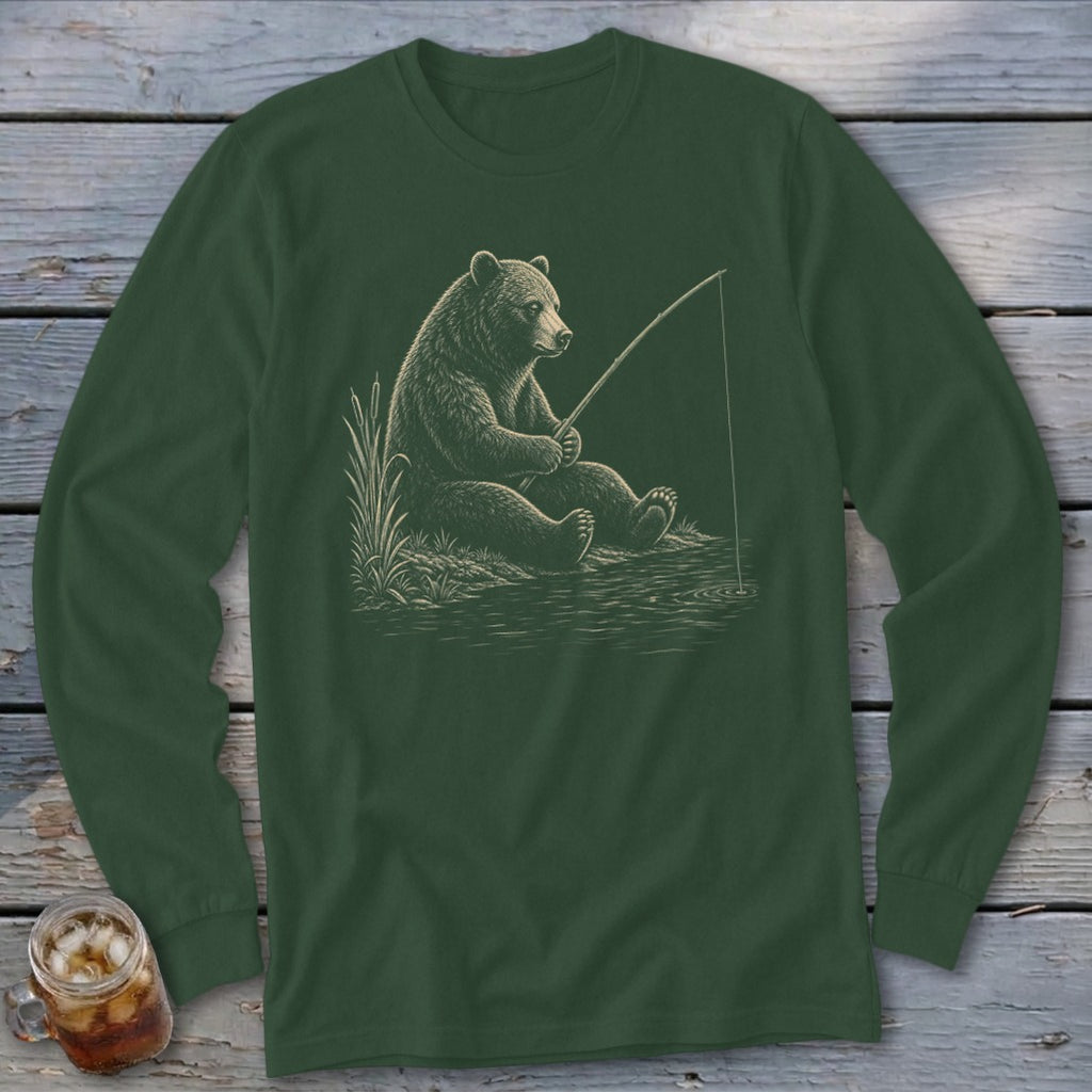 HollerBear Fishing Long Sleeve Tee