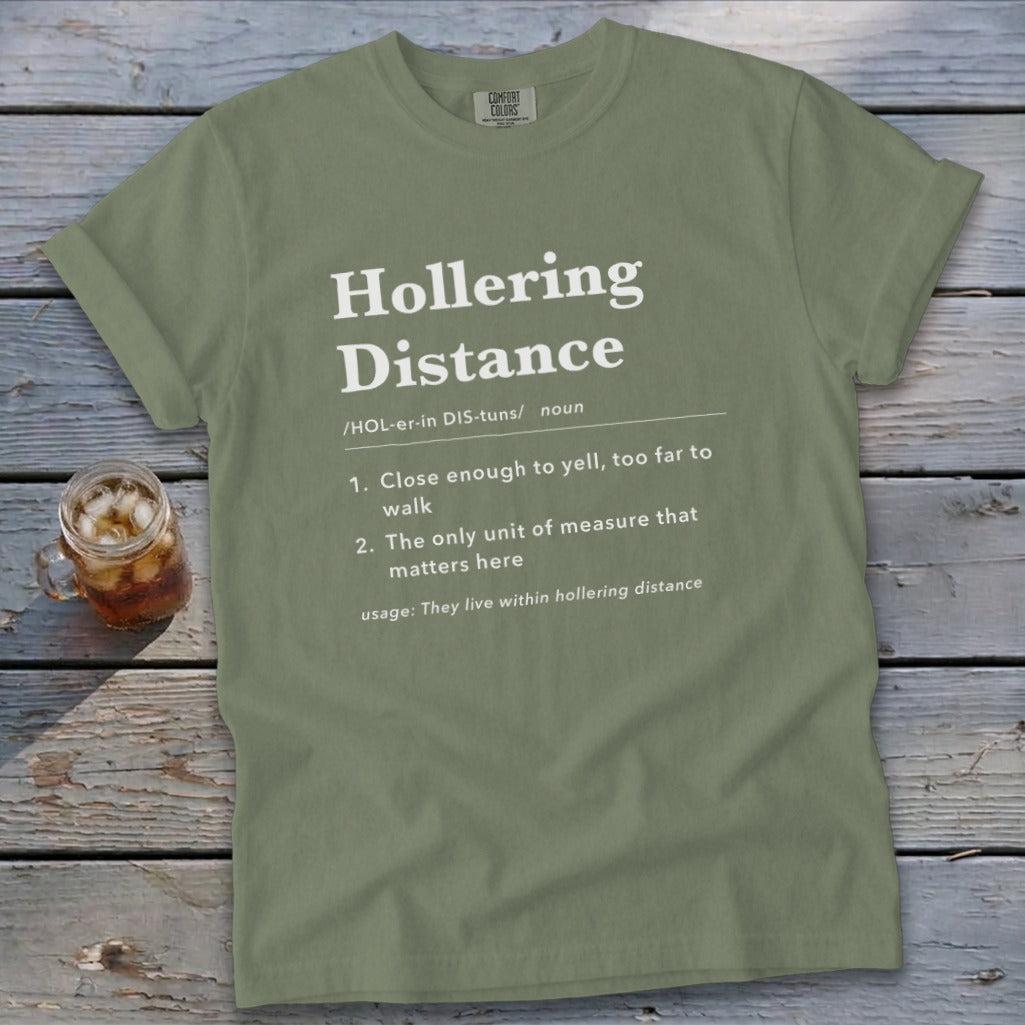 Hollering Distance Definition Signature Tee