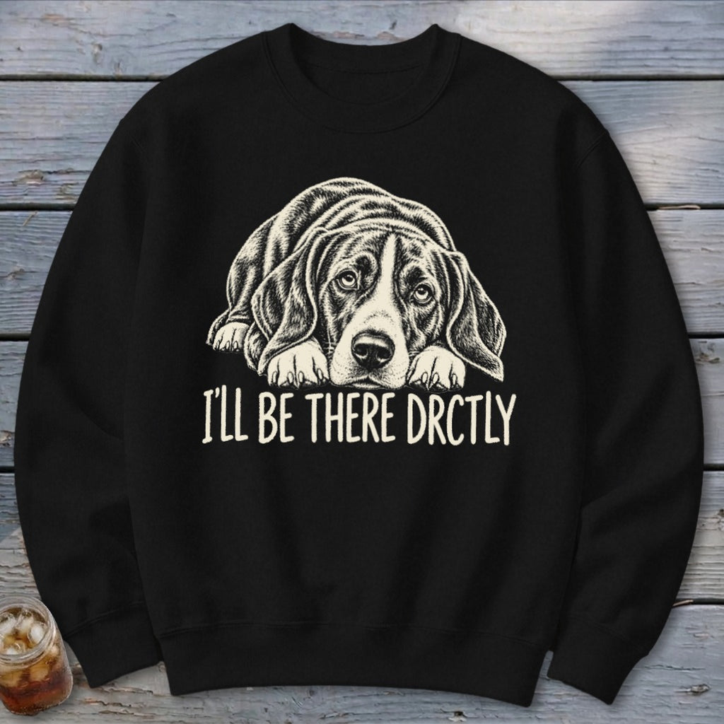 I'll Be There Drctly Hound Sweatshirt