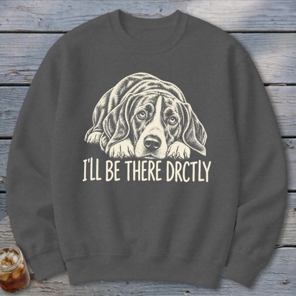 I'll Be There Drctly Hound Sweatshirt