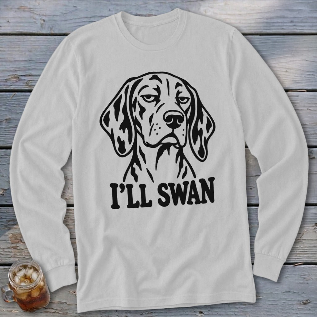 I'll Swan Hound Long Sleeve Tee