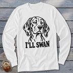 I'll Swan Hound Long Sleeve Tee