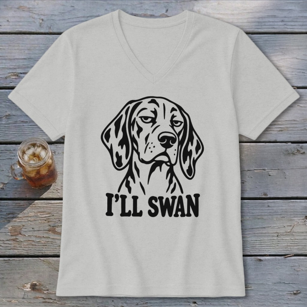 I'll Swan Hound V-neck