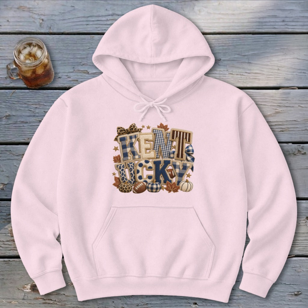 Kentucky Faux Chenille Fall Patch Hoodie