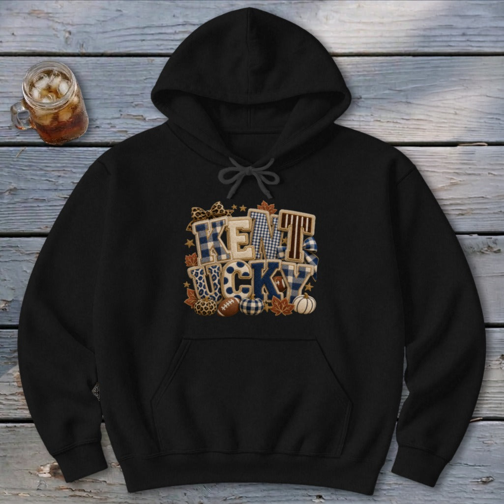 Kentucky Faux Chenille Fall Patch Hoodie