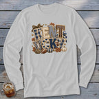 Kentucky Faux Chenille Fall Patch Long Sleeve Tee
