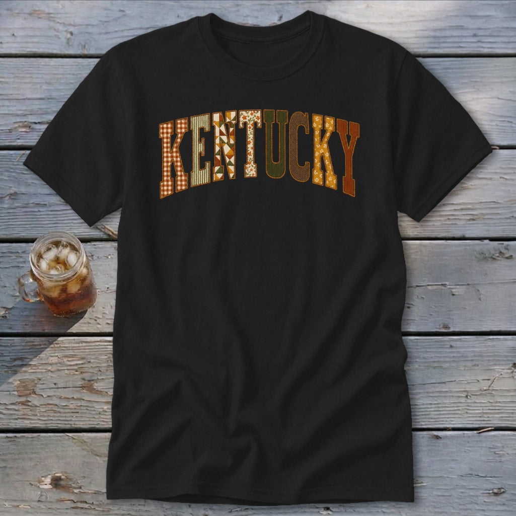 Kentucky Faux Embroidery Letters Classic Tee